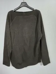 CARRIERE ボートネック アンゴラウール バイカラー ニットTシャツ 66 77