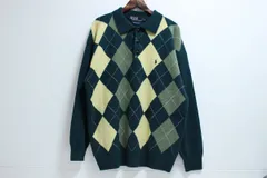 Polo Ralphlauren ポロ ラルフローレン アーガイル ニット グリーン系 Lサイズ 12-F123W/1/080