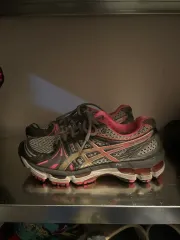 アシックス ゲル カヤノ グレー ピンク レディース スニーカー 230