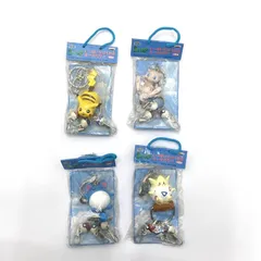 【中古】【当時品】ピカチュウ ミュウ トゲピィ マリル　いっぱいかけられるキーホルダー4種セット③ ポケットモンスター[95]