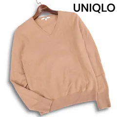 UNIQLO ユニクロ 秋冬★ 高級 カシミヤ100% Vネック セーター ニット Sz.S レディース