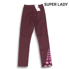 新品★ SUPER LADY by KANSAI YAMAMOTO スーパーレディ 山本寛斎 スター★ 裏起毛 レギンス パンツ Sz.LL レディース 大きい
