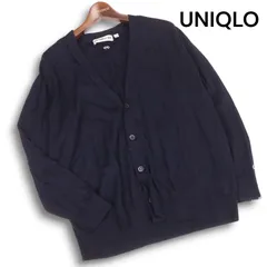 24AW★ UNIQLO ANYA HINDMARCH ユニクロ アニヤハインドマーチ メリノ ウール ニット セーター Sz.XL レディース 紺 大きい