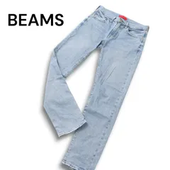 BEAMS × RED CARD ビームス レッドカード B12863Z ダメージ加工★ スリム ストレート デニム パンツ ジーンズ Sz.29 メンズ
