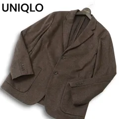 23AW★ UNIQLO ユニクロ 秋冬 千鳥柄 コンフォート 2B テーラード ジャケット Sz.L メンズ