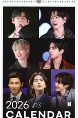 BTS グッズ 大判 壁掛け カレンダー 2026年 +ステッカーセット K-POP