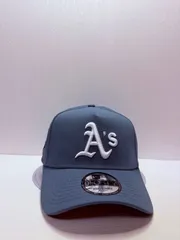 Newera オークランドアスレチックス オークランドコロシアム 9forty A-FRAME スナップバックキャップ ブルーカラー