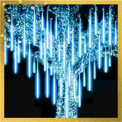 キャンデイ（candy88）LEDイルミネーションライト フォールライト スノーフォールライト 30cm*10本/50cm*10本 流れる 流星 つらら スノードロップライト ストリングライト クリスマス 飾り 防水 屋外対応 ツリー用 新年 お庭、玄関  0
