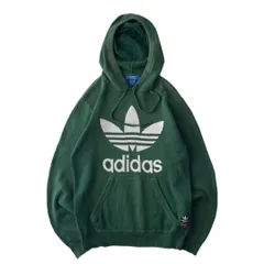 adidas　デザインニット　パーカー　フーディー　フェード　トレフォイルロゴのサムネイル