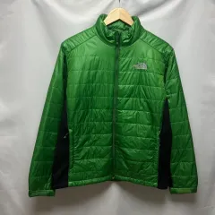 正規品/L THE NORTH FACE ザノースフェイス 緑 グリーン 軽量ダウン アウター