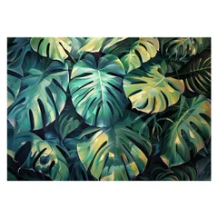 【B4サイズ(約25x36cm)】【lh-poster-4258】モンステラポスター トロピカル 熱帯植物 ハワイアン ボルシギアナ デリシオーサ アダンソニー 葉っぱ グリーン 植物 南国 インテリア アート