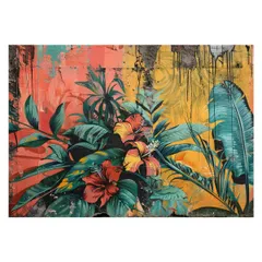 【A4サイズ(約21x30cm)】【lh-poster-4261】モンステラポスター トロピカル 熱帯植物 ハワイアン ボルシギアナ デリシオーサ アダンソニー 葉っぱ グリーン 植物 南国 インテリア アート