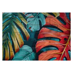 【A4サイズ(約21x30cm)】【lh-poster-4266】モンステラポスター トロピカル 熱帯植物 ハワイアン ボルシギアナ デリシオーサ アダンソニー 葉っぱ グリーン 植物 南国 インテリア アート