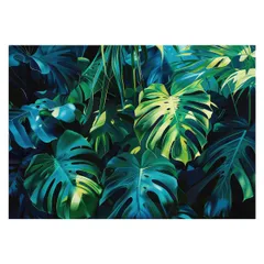 【A4サイズ(約21x30cm)】【lh-poster-4300】モンステラポスター トロピカル 熱帯植物 ハワイアン ボルシギアナ デリシオーサ アダンソニー 葉っぱ グリーン 植物 南国 インテリア アート