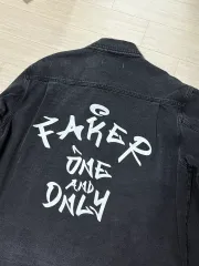 T1 FAKER デニム ジャケット ブラック one and only (Lサイズ)