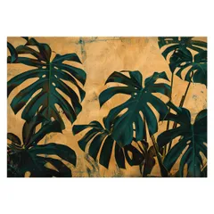 【B4サイズ（約25x36cm）】【lh-poster-4369】モンステラポスター トロピカル 熱帯植物 ハワイアン ボルシギアナ デリシオーサ アダンソニー 葉っぱ グリーン 植物 南国 インテリア アート