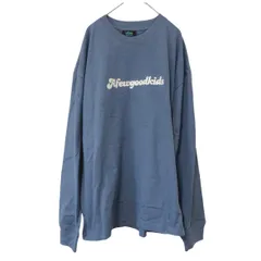 z1628 【美品】A FEW GOOD KIDS ア フュー グッド キッズ　長袖　ロンT  ブルー　青　メンズ　Sサイズ　定番人気　ロゴ　　トレーナー　綿　コットン