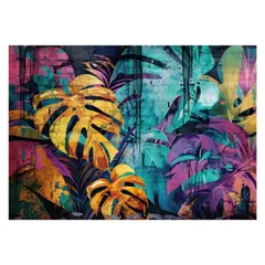 【A1サイズ（約59x84cm）】【lh-poster-4488】モンステラポスター トロピカル 熱帯植物 ハワイアン ボルシギアナ デリシオーサ アダンソニー 葉っぱ グリーン 植物 南国 インテリア アート