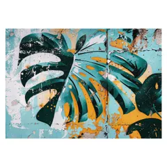 【B2サイズ（約51x73cm）】【lh-poster-4489】モンステラポスター トロピカル 熱帯植物 ハワイアン ボルシギアナ デリシオーサ アダンソニー 葉っぱ グリーン 植物 南国 インテリア アート