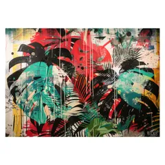 【A3サイズ（約30×42cm）】【lh-poster-4492】モンステラポスター トロピカル 熱帯植物 ハワイアン ボルシギアナ デリシオーサ アダンソニー 葉っぱ グリーン 植物 南国 インテリア アート