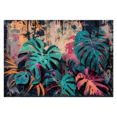 【B3サイズ（約36x51cm）】【lh-poster-4495】モンステラポスター トロピカル 熱帯植物 ハワイアン ボルシギアナ デリシオーサ アダンソニー 葉っぱ グリーン 植物 南国 インテリア アート