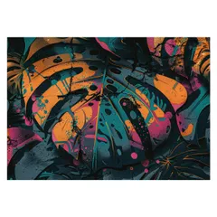 【B3サイズ（約36x51cm）】【lh-poster-4496】モンステラポスター トロピカル 熱帯植物 ハワイアン ボルシギアナ デリシオーサ アダンソニー 葉っぱ グリーン 植物 南国 インテリア アート