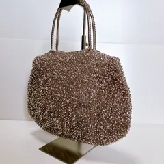 ANTEPRIMA アンテプリマ　バッグ　ビーズバッグ　ビーズ　ピンク　保存袋付き　中古美品　管理番号KKVURA4216