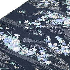 撫松庵 セオアルファ 洗える夏着物 付け下げ小紋 絽縮緬風 バチ衿美品