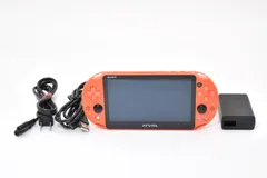 【良品・希少カラー】PS Vita PCH-2000 ネオン・オレンジ 完動品！後期型 薄型軽量モデル すぐ遊べるセット！