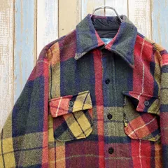 HB80☆長袖シャツ☆ネルシャツジャケット☆ウールシャツ☆チェック柄☆80s☆M