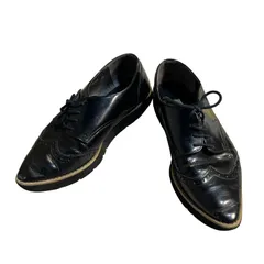 ZM1653 DIANA  ダイアナ ローファー シューズ パンプス ブラック レザー レディース サイズ不明