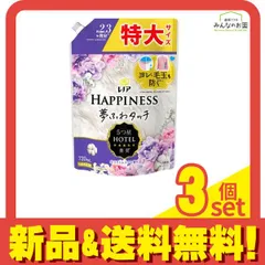 レノアハピネス 夢ふわタッチ リラックスナイト ホワイトムスク 720mL (詰め替え用) 3個セット まとめ売り
