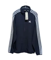 【新品】adidas スリーストライプス ライトウーブントラックトップ M ネイビー