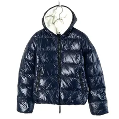 未使用 DUVETICA　デュベティカ THIA Wジップフーディダウンジャケット 40 ネイビー  【値下げ交渉歓迎】