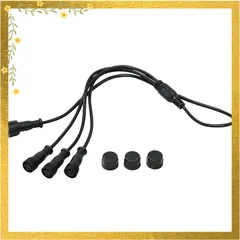 ガーデンマスター(Gardenmaster) ガーデントワイライト用3分岐ケーブル 単品追加用 80 防水仕様 玄関照明 庭園灯 誘導灯 間接照明 防犯ライト 庭園灯 ベランダ テラス バルコニー 防犯 GT-ZBC3