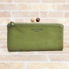 zucchero filato がま口 長財布 グリーン - メルカリ