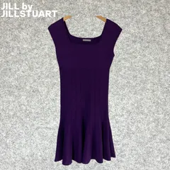 JILL by JILL STUART ノースリーブ ニットワンピース パープル Fサイズ
