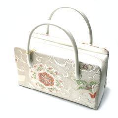 新品未使用☆保存袋有☆京都井澤屋 葵バッグ☆花柄刺繍 和装用