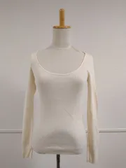 DEMYLEE リブ ニット カットソー デミリー アイボリー セーター