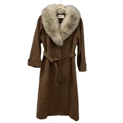 ラピーヌブランシュ ロングコート アルパカ混 ブラウン サイズ11 L相当