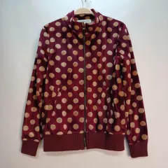 ツアーベルベット ドット パータン ジップアップ ジャケット 80 85 サイズ 秋冬 512065