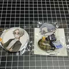 IdentityV 【GIGO限定！】 第五人格 〜休日のおでかけ〜 納棺師 イソップ・カール デフォルメアクリルスタンド 缶バッジ セット
