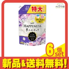 レノアハピネス 夢ふわタッチ リラックスナイト ホワイトムスク 720mL (詰め替え用) 6個セット まとめ売り