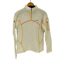 モンベル mont bell 裏フリース ロゴ刺繍ハーフジップトップス レディース JPN：M 