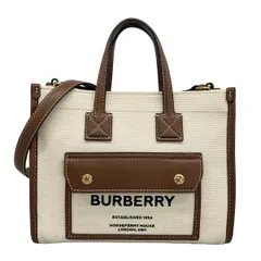 BURBERRY/Burberry(バーバリー) ショルダーバッグ - 8044143 アイボリー×ブラウン 2way レザー