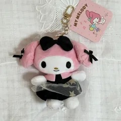 サンリオ ブラック リボン ドレス マイメロディ ぬいぐるみ キーホルダー