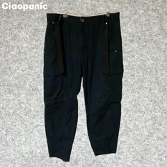 Ciaopanic セグメント ブラックカーゴパンツ サイドポケット付き Sサイズのサムネイル