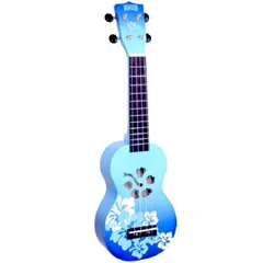 【中古】【非常に良い】MAHALO ソプラノ UKULELE デザイナーシリーズ ハイビスカス MD1 HB ブルー バースト