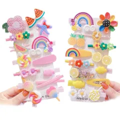 【在庫処分】プレゼント 誕生日 かわいい (F) カラフル 髪飾り 女の子 女の子 キッズ おしゃれ 子供 子供 髪留め 髪ゴム ヘアアクセサリー ヘアゴム 28点豪華セット ヘアピン ヘアクリップ