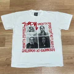未着用美品 STUSSY Tシャツ SADE シャーデー ステューシー stussy シングルステッチ sade 白